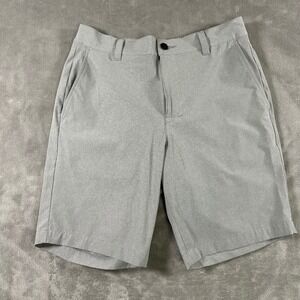 Banana Republic Mens Performance Stretch Golf Shorts Gray Size 32 Elastic Waist